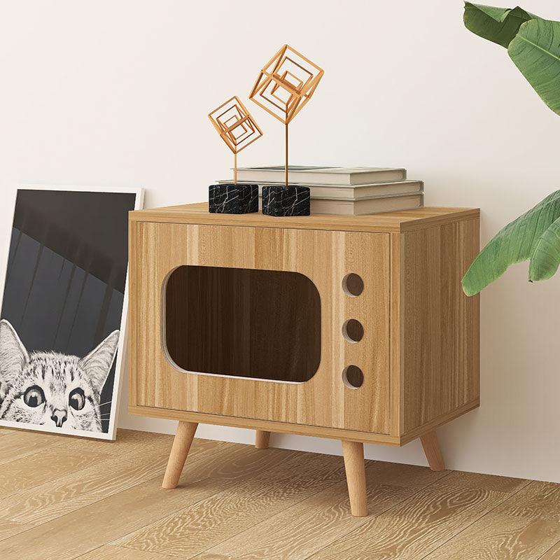 Durame Bedside Table With Pet House, Cat House | Weilai Concept