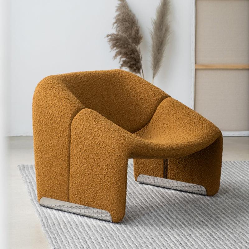 Wawa Accent Chair, Armchair, White Lamb Wool | Weilai Concept