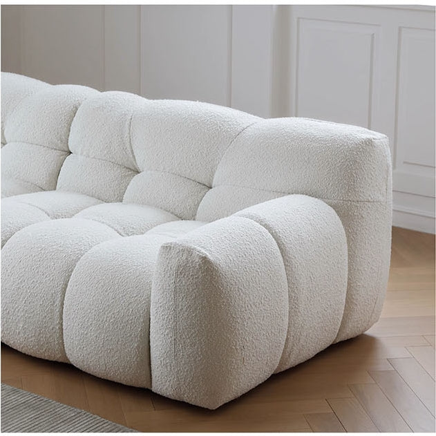 Tasya Three Seater Sofa, Boucle