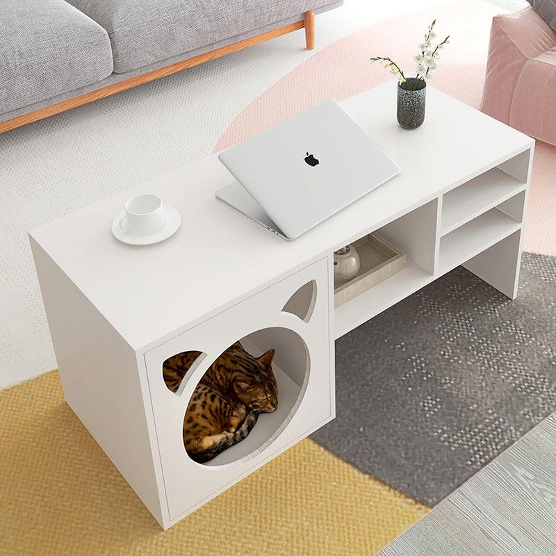 Marioni Coffee Table With Pet House, Wood | Weilai Concept