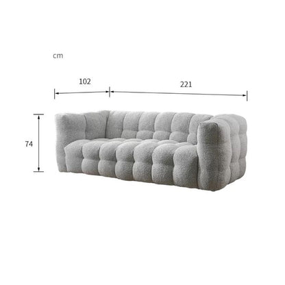 Zobah Three Seater Sofa, Boucle