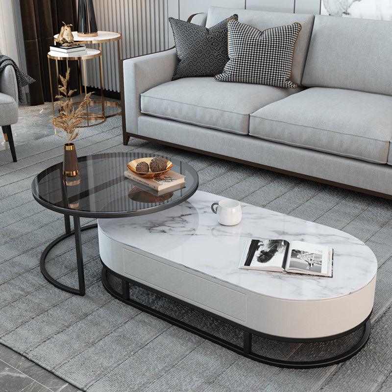 Hagy Nesting Coffee Table Set, Sintered Stone | Weilai Concept