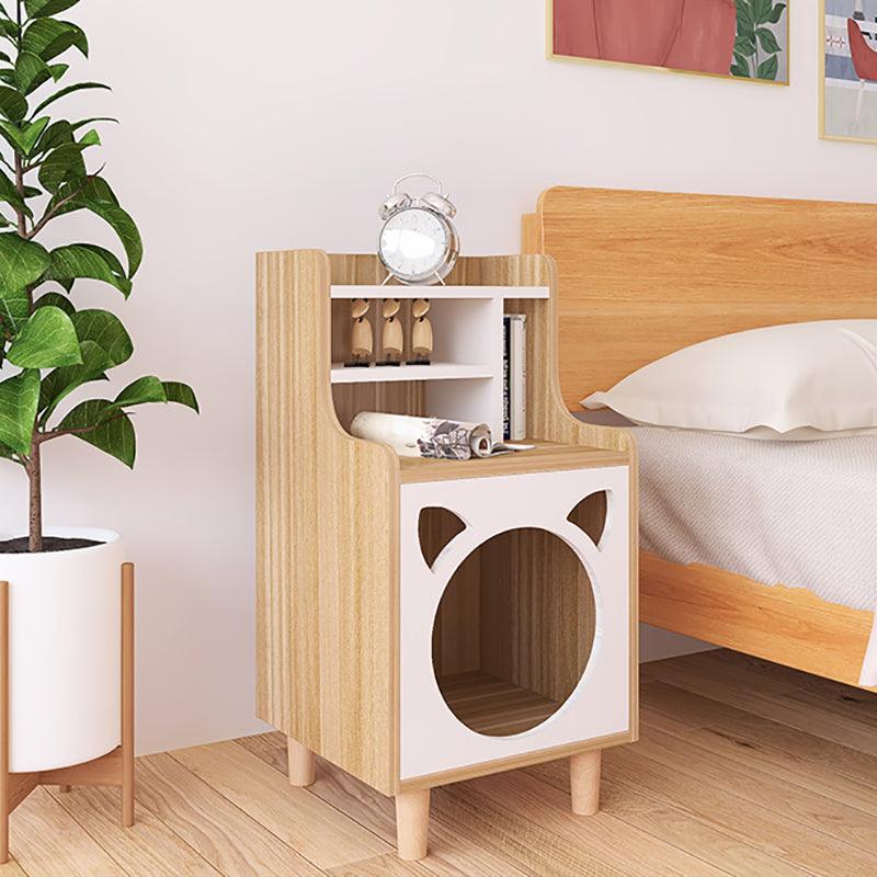 Pura Side Table With Pet House, Wood | Weilai Concept