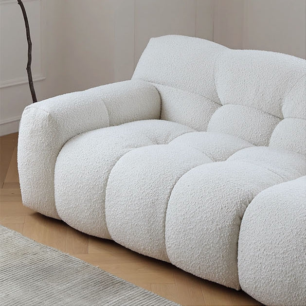 Tasya Three Seater Sofa, Boucle