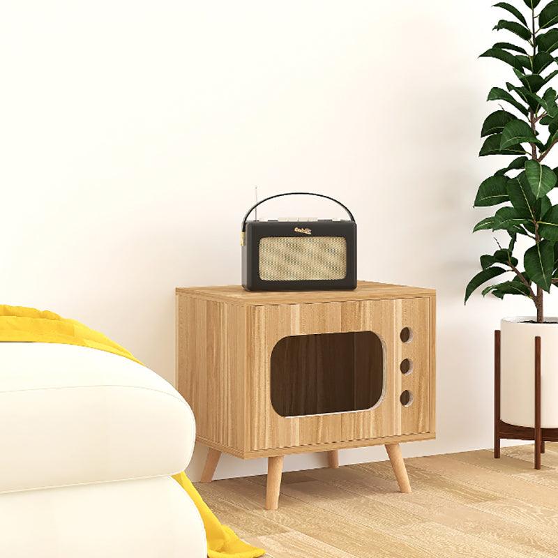 Durame Bedside Table With Pet House, Cat House | Weilai Concept