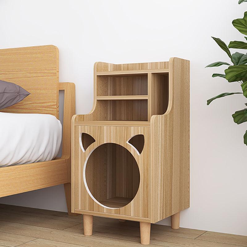 Pura Side Table With Pet House, Wood | Weilai Concept