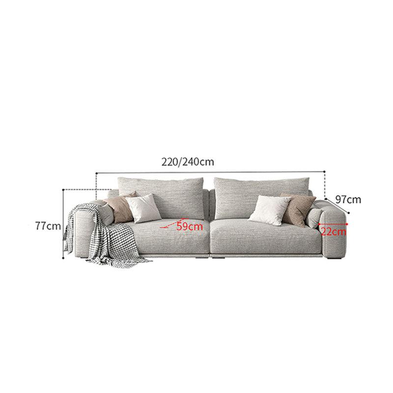 Frances Three Seater Corner Sofa, Cotton Linen | Weilai Concept