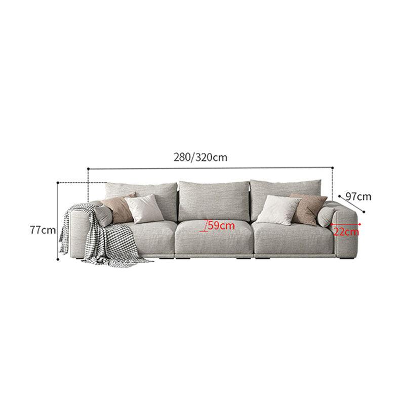 Frances Three Seater Corner Sofa, Cotton Linen | Weilai Concept