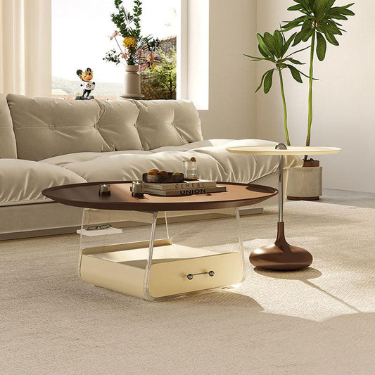 Meral Stylish Coffee Table Set, Stainless Steel | Weilai Concept