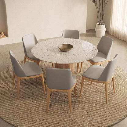 Sienna Round Dining Table, Premium Terrazzo And Wood Base | Weilai Concept