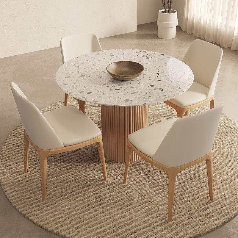 Sienna Round Dining Table, Premium Terrazzo And Wood Base | Weilai Concept