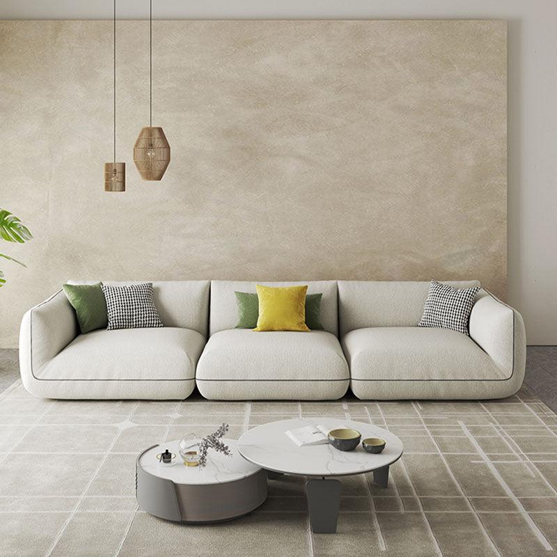 TOFU Agnes Three Seater Corner Sofa, Suede, Modular Sofa | Weilai Concept