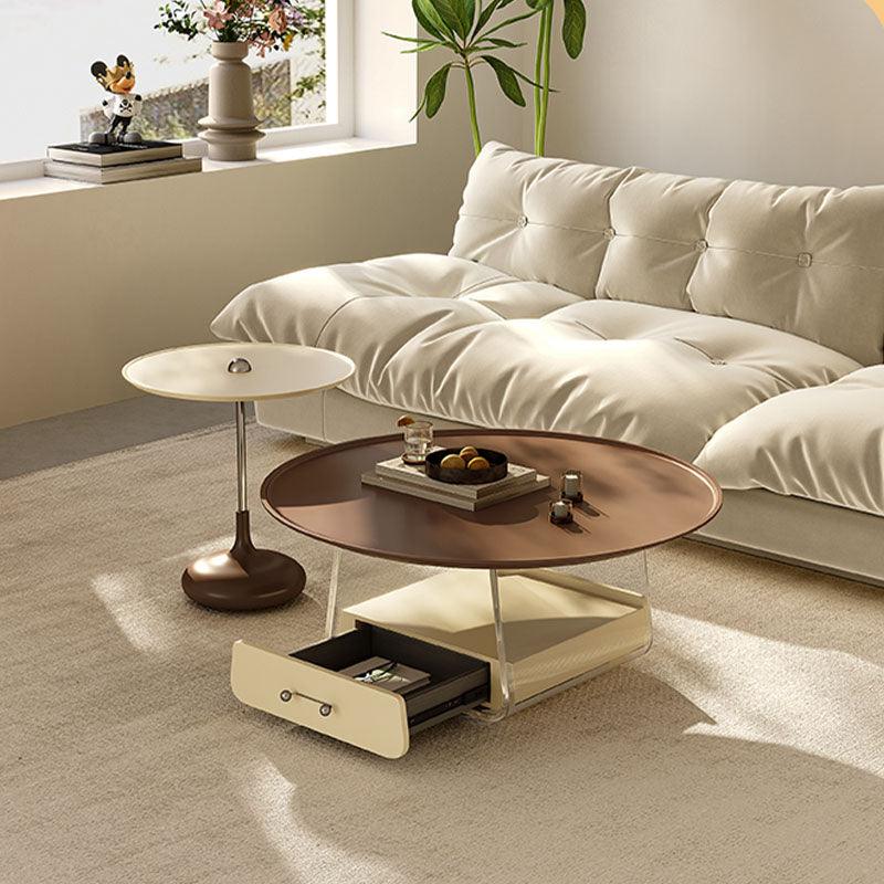 Meral Stylish Coffee Table Set, Stainless Steel | Weilai Concept