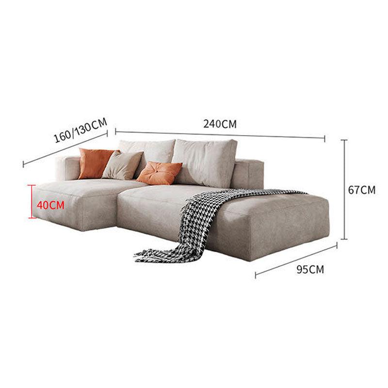 Samona Three Seater Corner Sofa, Leathaire