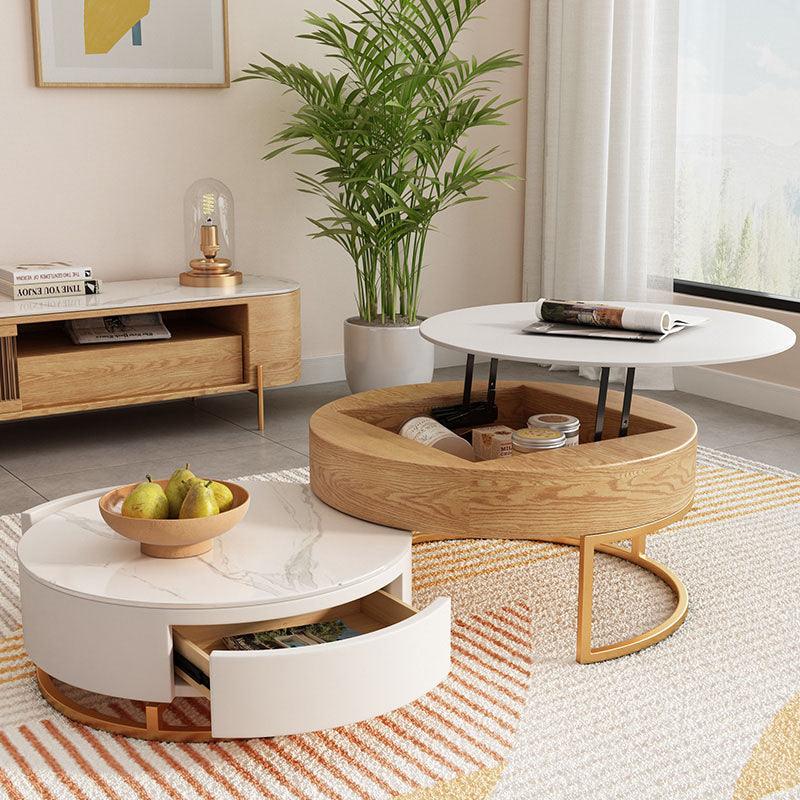 Amanda Living Room Set, Amanda Coffee Table and TV Stand, Light Oak | Weilai Concept