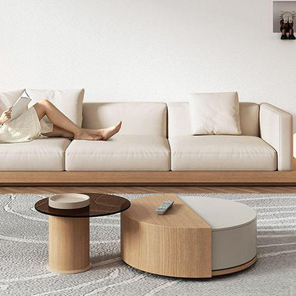 Ndre Nesting Coffee Table With TV Stand, Living Room Set | Weilai Concept