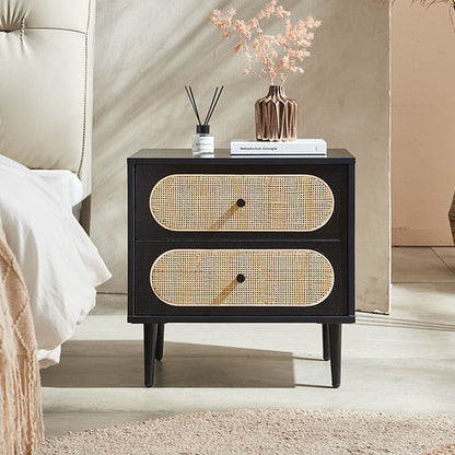 Matthew Bedside Table, Rattan-Weilai Concept