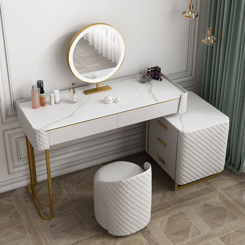 Allurea Dressing Table With LED Mirror, Grey | Weilai Concept