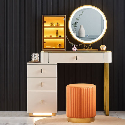 Isai Extendable Dressing Table With LED Mirror | Weilai Concept