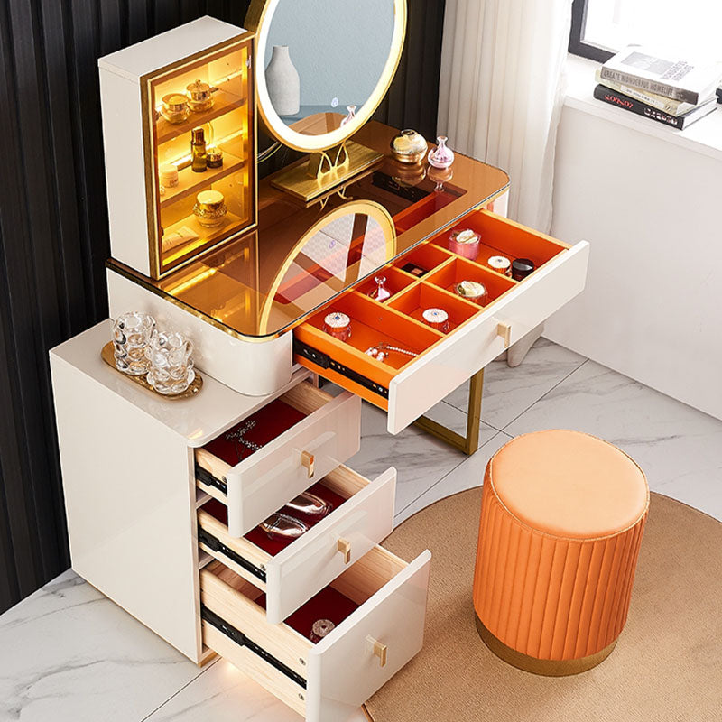 Isai Extendable Dressing Table With LED Mirror | Weilai Concept