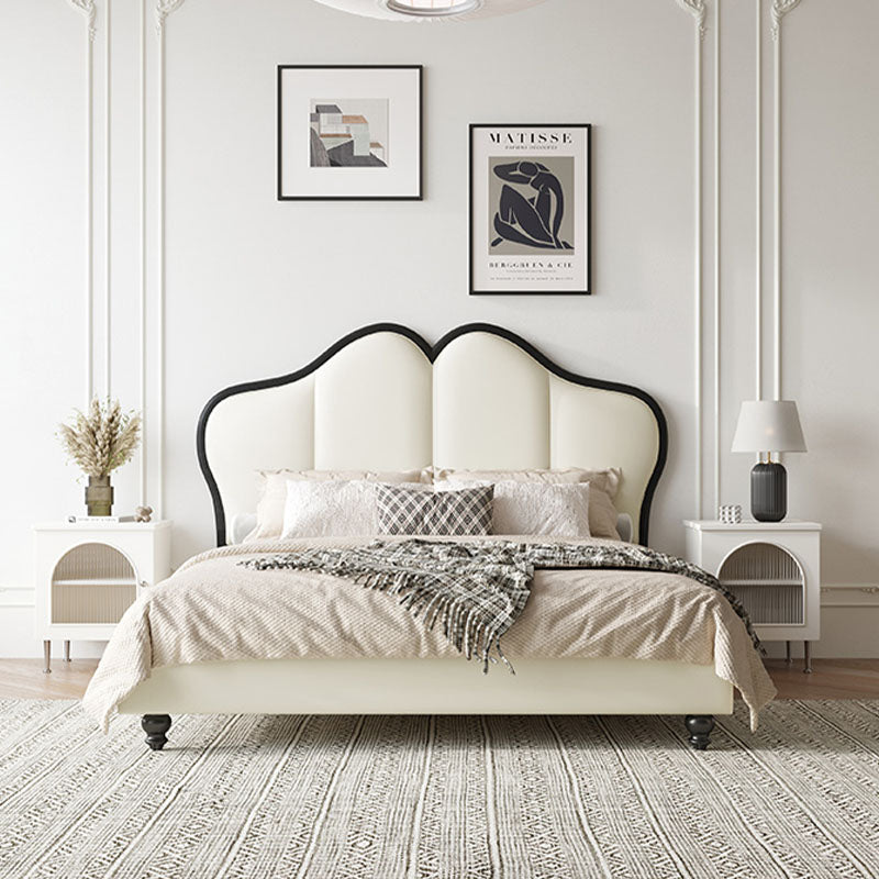 Tracy Cream Double Bed, White | Weilai Concept