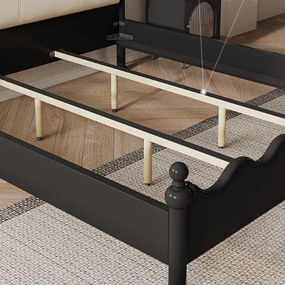 Roberta Double Bed, Black | Weilai Concept