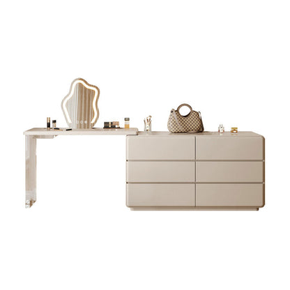 Dominic Dressing Table With Sideboard and LED Mirror-Weilai Concept