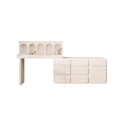 Dinah Dressing Table With Sideboard, Cream or Black-Weilai Concept