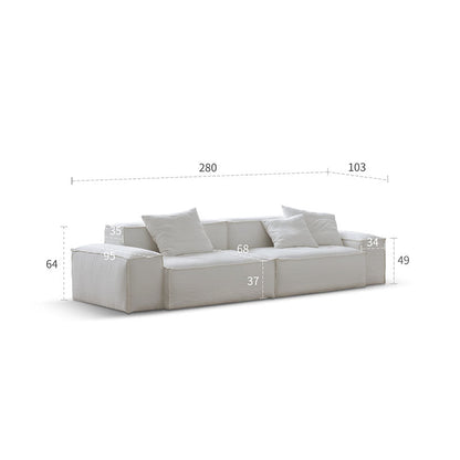 Zaavan Modular Two Sofa, Linen-Weilai Concept