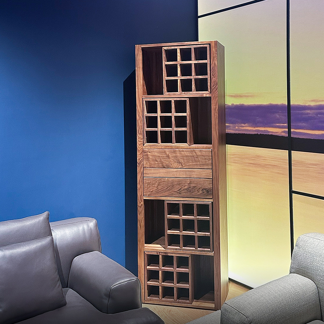 Grace Wine Cabinet, Solid Wood-Weilai Concept