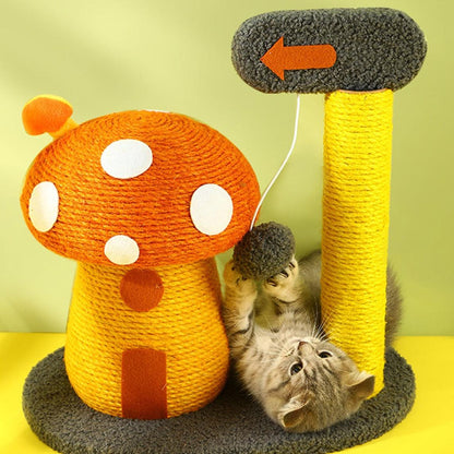 Flo's Mushroom House, Cat Toy, Hemp Rope | Weilai Concept