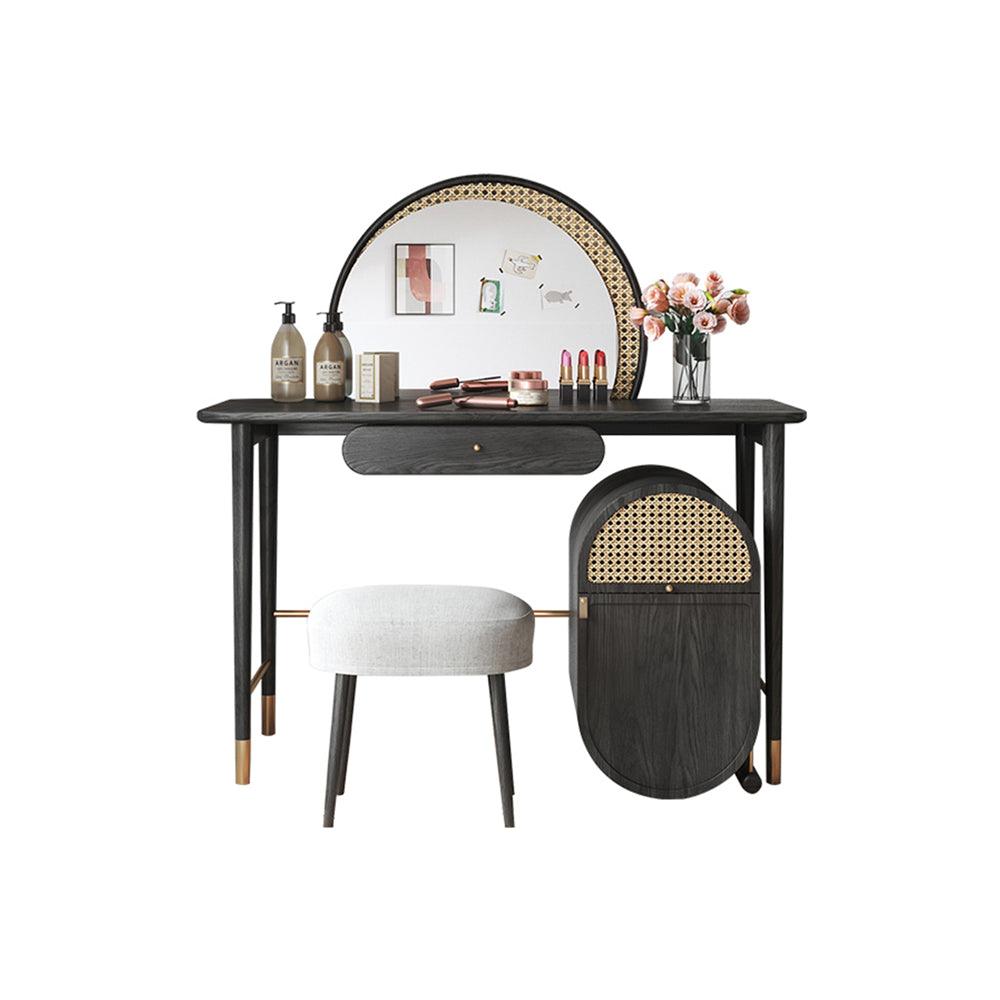 Hector Dressing Table With Mirror, Solid Wood | Weilai Concept