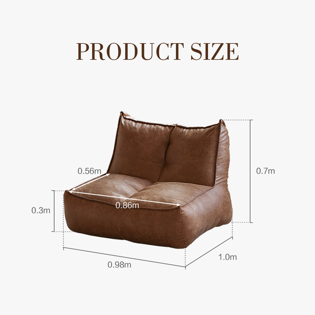 Nalany Lazybag style Armchair, Leathaire-Weilai Concept