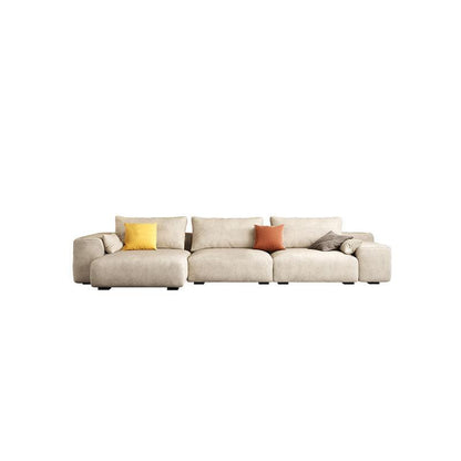 R87 Calvin Two Seater Corner Sofa, Leathaire | Weilai Concept