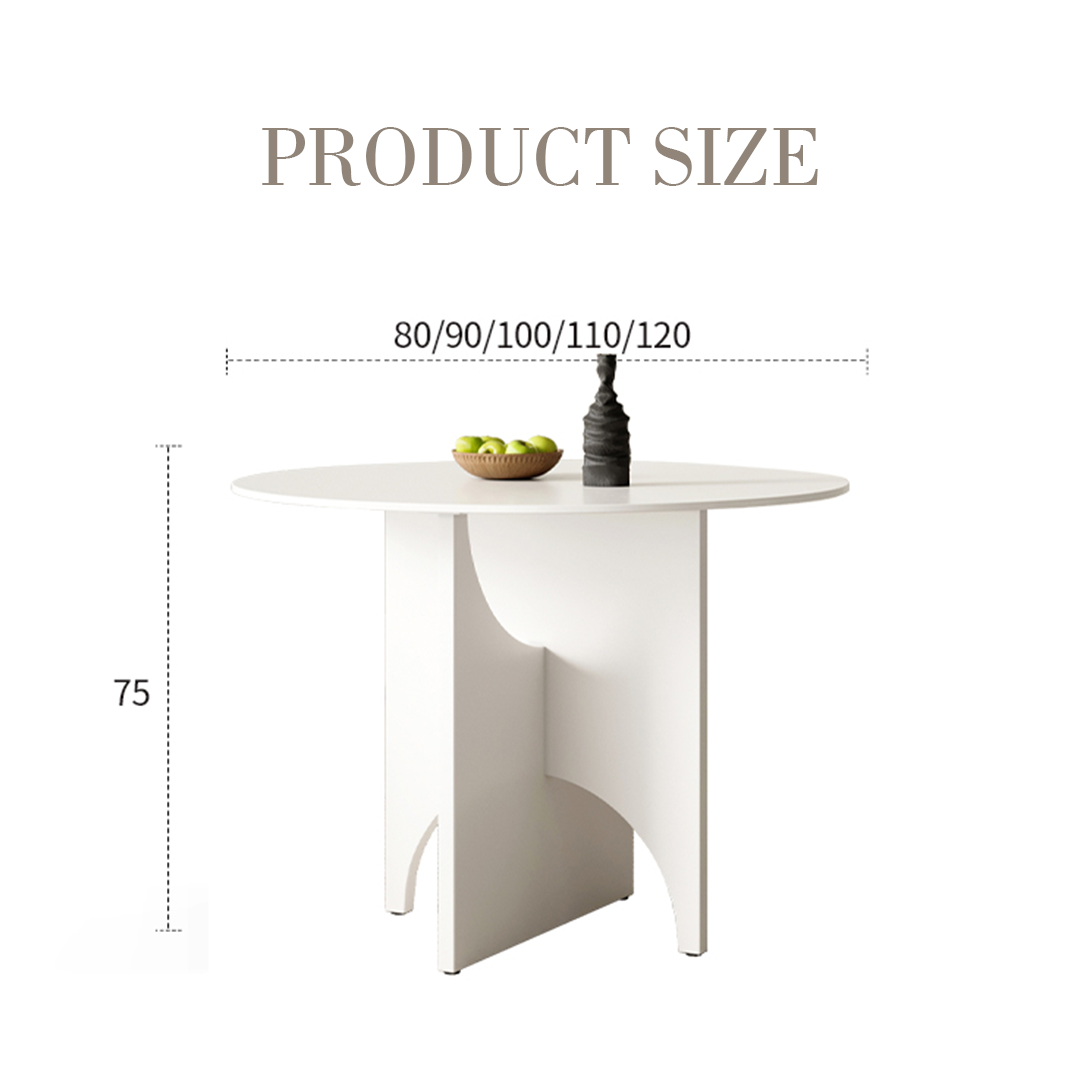 Oighrig Terrazzo Round Dining Table-Weilai Concept