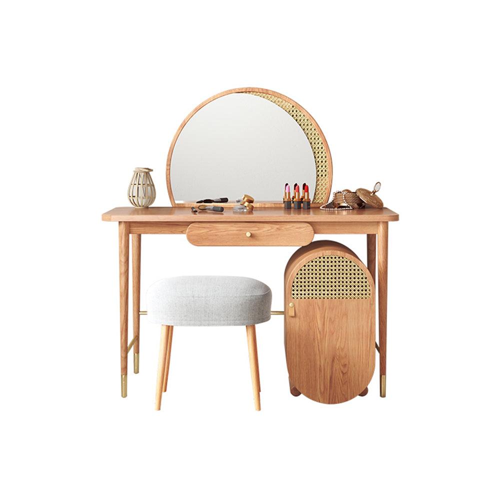 Hector Dressing Table With Mirror, Solid Wood | Weilai Concept