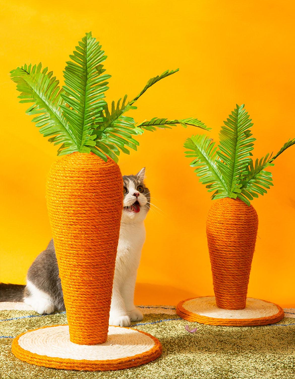 Calo's Carrot, Cat Toy, Hemp Rope, Cat Scratcher | Weilai Concept