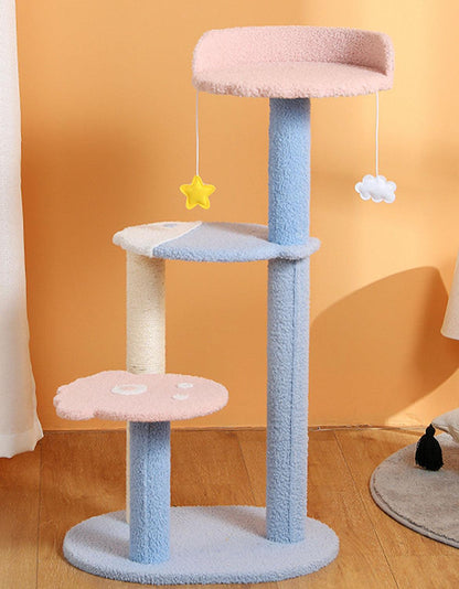 Kyali Cat Tree, Cat Climber, Coral Fleece | Weilai Concept