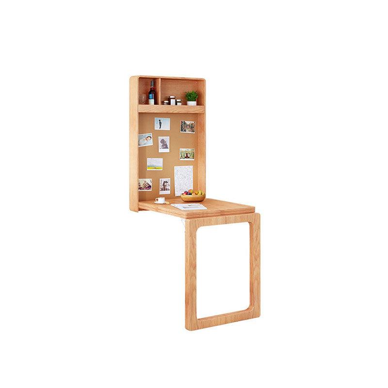 Pearl Happy Family Foldable/ Extendable Dining Table Set, Oak, Wall Attached | Weilai Concept