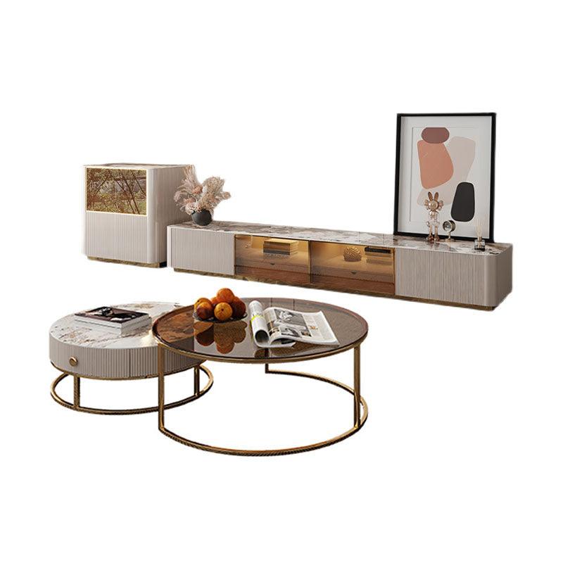 Eden II Living Room Coffee Table Set, TV Stand | Weilai Concept