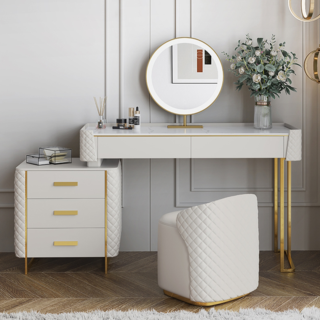 Joshua Dressing Table, White-Weilai Concept