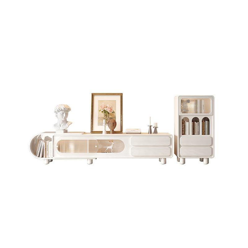 Odelette Living Room Set, Odelette TV Stand And Sideboard, White | Weilai Concept