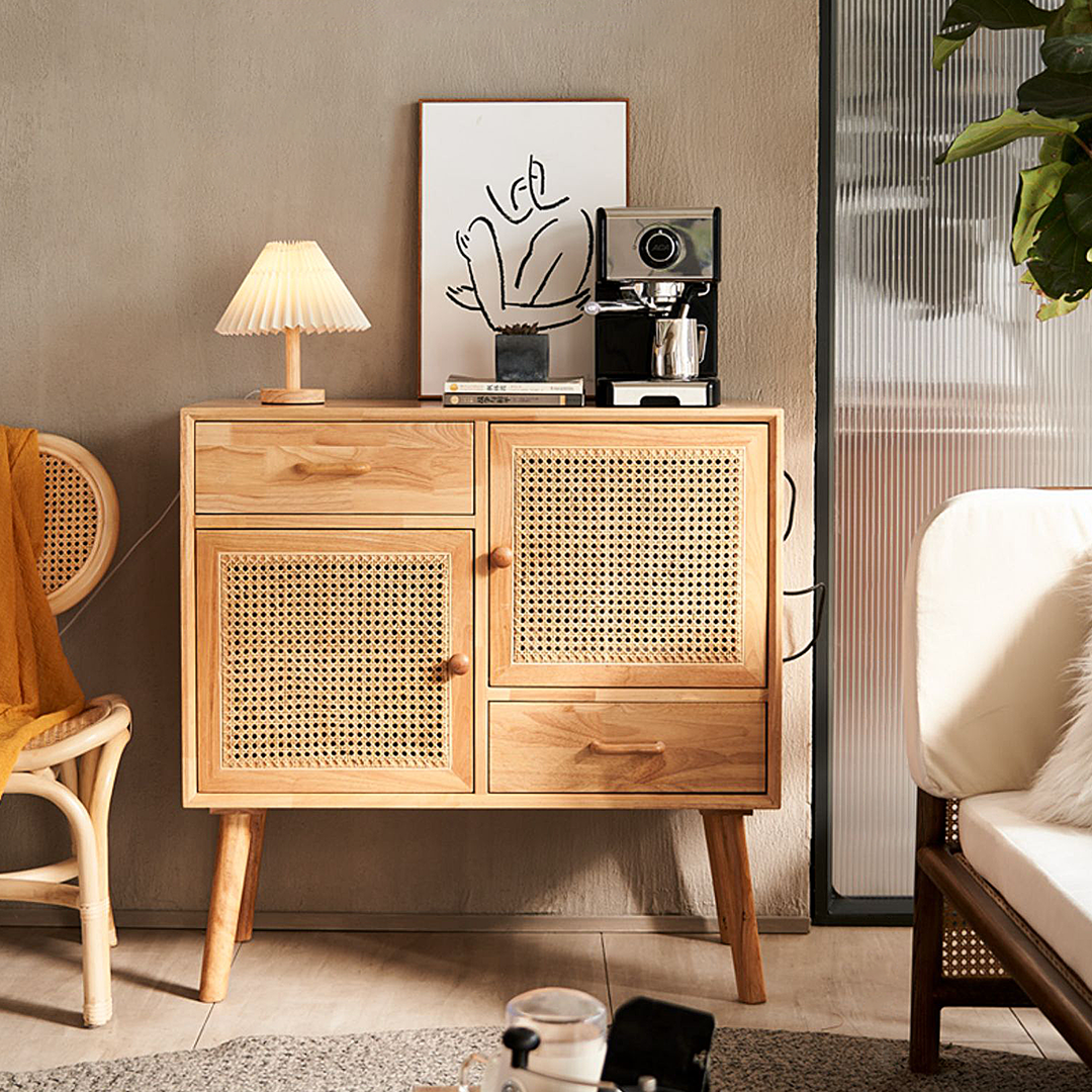 Madeline Rattan Sideboard, Small-Weilai Concept