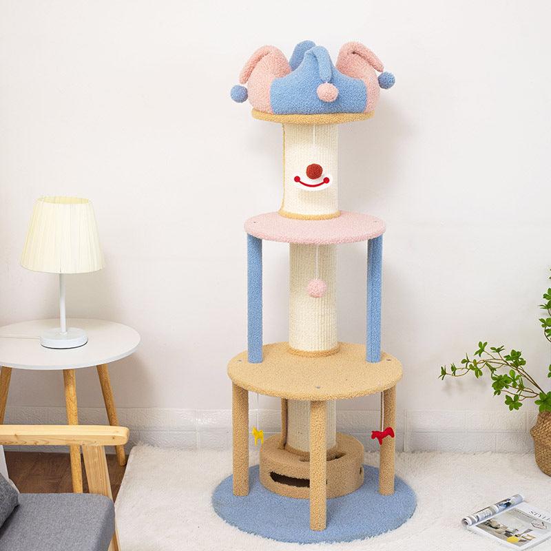 Lori Cat Climber, Cat Tree, Coral Fleece | Weilai Concept