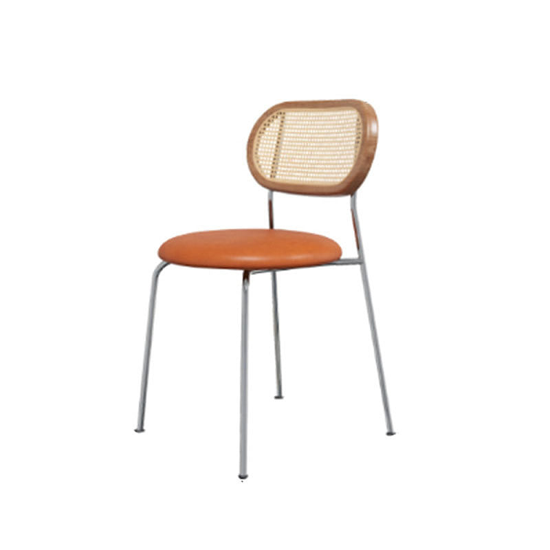 Ozzie Rattna Dining Chair, Round Seat Pad | Weilai Concept