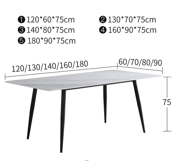 Samirah Dining Table, Sintered Stone-Weilai Concept