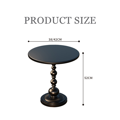 Xanthe Small Round Side Table, Black or White-Weilai Concept