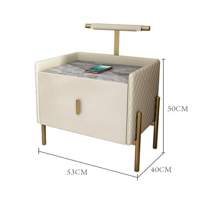 Taro Bedside Table, Cream-Weilai Concept