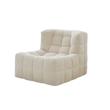 Bernice White Armchair And Ottoman, Vintage Sofa Chair | Weilai Concept