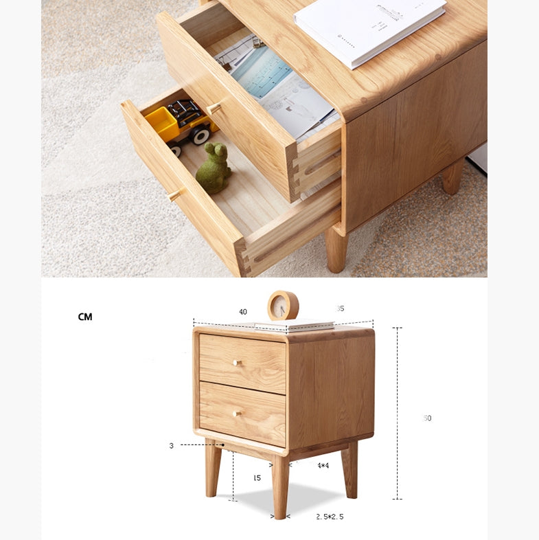 Arde Bedside Table, Wood-Weilai Concept